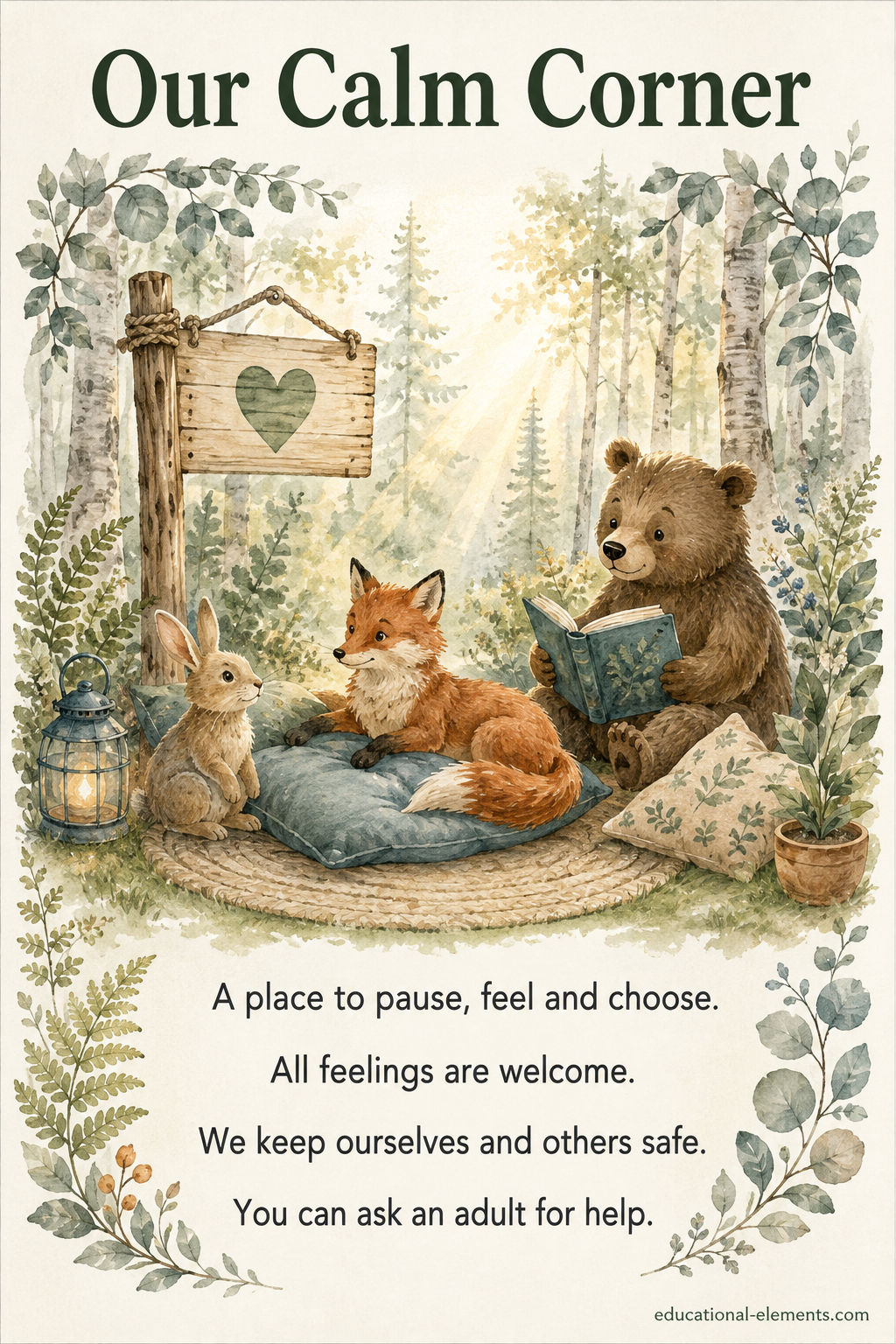 Preview of Woodland Calm Classroom Toolkit